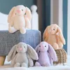 30 cm lapin de Pâques en peluche jouet simulateur de dessin animé longue oreille lapin doux peluche poupée jouets pour enfants anniversaire noël petite amie 1292150