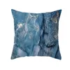 Almofada/travesseiro decorativo em mármore nórdico phnom penh impresso de couro de pêssego capa aquarela padrão de tinta caseira almofada covecushion/deco