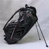 Trek Ro Pulley Golf Bagsshardness Plastic Base Geavanceerde Outdoor Fabric Handtas Materiaal Karzeltas Wielen en trek Rod Top Crystal Materials Custom All Leather Box