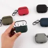 Capa de fone de ouvido sem fio para airpods pro 2 3 capa AirPods 1 Casos de proteção de pano têxteis Antifingerprints Fit Fit Air Pods com chaveiro