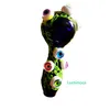 Glow In The Dark Iwy Glass Smoke Pipes Tubi Eye Luminosa Tubo per tubi Olio Bruciatore di tabacco Accessori per fumo