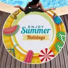 Beach Towels Tropical Printed Large Outdoor Camping Picnic Microfiber Round Fabric Bath Towel for Living Room Home Decorative RRE13469