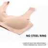 LCE Silk Seamless Bras för kvinnor Push Up Wire Lette Underwear Top Woman Clothes Sserie Sleeping L220726