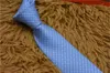 Men's Letter Tie Silk Necktie black blue Jacquard Party Wedding Business Woven Fashion Design with box