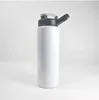 26oz sublimering vattenflaska med sippy lås lock dubbel vägg vaccum tumbler