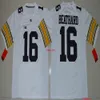 CUSTOM Iowa Hawkeyes 14 Desmond King 16 C.J Beathard football college stitched Jersey University of uniform white black