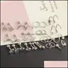 Body Arts Set di 28 pezzi 16G acciaio inossidabile orecchio bilanciere elica trago cartilagine orecchino piercing gioielli per uomo A Topscissors Dhdpu