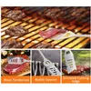 Tools Accessories 10PCS Stainless Steel BBQ Set Tongs Knife Fork Baking Brush Grill Utensils For Outdoor Picnic Barbecue9739818