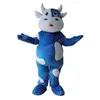 Performance Cute Cows Mascot Costume Halloween Christmas Fancy Party Dress Cartoon Character Outfit Suit Carnival Unisex Adults Outfit