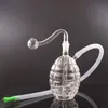Hookahs Mini Glass Oil Burner Bong with Clear Thick Glass Water Pipe for Retail or Wholesale Heady Recelyer Dab Rigs Cheapest