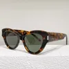 Merk officiële website heren en dames luxe zonnebril s506 bord katten oog frame cool styling ontwerp dagelijkse catwalk mode foto eerste keuze met originele doos