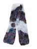 Scialli in vera pelliccia di coniglio Rex invernale da donna Sciarpa lavorata a maglia fatta a mano a coda di pesce Calda morbida