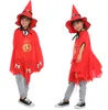 Barn Halloween Witch Cosplay Show Pumpkin Costume Hat Cloak Set Witches Wizard Gown Robe and Hats Costum Cape Party Supplies