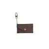 Unisex Bag Card Holder Wallet Female Designer Luxury Handv￤skor L￤der Key Holder Wallet Fashion Woman Men Purses Short Mini Bags Purse Keychain