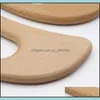 Chinese Style Products Arts Crafts Gifts Home Garden Wooden Lymphatic Drainage Mas Tool Handheld Gua Sha Scra Paddle Anti Cellite Muscle