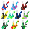 Hookahs with 14mm bowl dab rigs water pipes silicone bongs smoke accessory glass bong