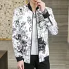 Men's Jackets Mens Vintage Motorcycle Jacket 2022 Men Fashion Biker Leather Male Embroidery Bomber Coat Autumn Pu OvercoatMen's