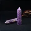 Tour de cristal lépidolite, méditation de guérison Reiki, spécimen de Chakra, Collection de Points faits à la main, cadeau, Point de cristal