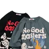 Ropa informal estilo Hip Hop Harajuku, camiseta de gran tamaño con estampado de burbujas de esqueleto de llama, Camiseta de algodón para hombre, camisetas de manga corta de verano 220707