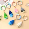 2022 Newest Silicone Beaded Bracelet Wristband Bracelet Cotton Thread Tassel Keychain Bracelet Holder Women Ladies