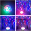 3W E27 Disco Ball Lampa RGB Roterande LED-effekter Party Bulb Stage Lights för Family Födelsedag Festival Dekoration, Fjärrkontroll WL