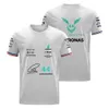 2022 F1 팀 레이싱 포뮬러 남자 짧은 슬리브 티셔츠 소년과 여자를위한 One Hriorchable AMG Petronas Joint Championship Tees Tops Kids FDXA