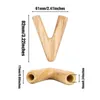 Natural Wood V Shape Filter Pipes Portable Dry Herb Tobacco Preroll Rolling Roller Double Hole Cigarette Holder Innovative Design Wooden Tips DHL Free