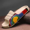 نساء النعال الكرتونية الصنادل S لينة الشاطئ الأحذية غير الرسمية شريحة فاخرة Men Men Flipflops Summer Slipper Man 220614