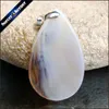 Hänge halsband trollkarle naturliga skiva agater charm hänge grossist spetsar onyx ädelsten sten kristall halsband för smycken tillverkning rs935pe