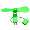 Gadgets USB 3 em 1 Viagem portátil Celular Mini Fan ResfriCer para Android Type-C Micro USB C