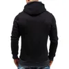 Casual Solid Mens Hoodies Diagonal Zipper Långärmad Hoodie Sweatshirts Män Hoody Pullover Sweatshirt Hooded Sweat Homme 220406