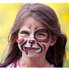 Festa temática de Halloween Pintura à base de água Arco-íris Kit de pintura facial Paleta colorida de rosto e corpo Efeito de maquiagem de Natal duradouro