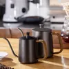 ドリップケトル350ml 600mlコーヒーティーポットノンスティック食品グレードステンレススチールグースネックスワンネック細い口220509