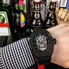 Watches Wristwatch Designer Luxury Mens Mechanical Watch Richa Milles Rm052 Swiss Movement Rubber Watchband Wristwatches