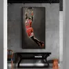 Figura moderna Sport All Star Player Pittura Basket Star Poster Stampa su tela Wall Art Immagini per la decorazione della parete di casa