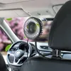 360 درجة قابلة للتعديل مروحة السيارة 12V 24V Universal USB Car Car Carning Fan Dashboard المقعد الخلفي 3 سرعات الهواء مبرد AIR FOR SUMMER317I