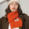 Berretti a maglia moda donna ragazze caldo inverno autunno sciarpa scialle stile coreano spesso anello di lana tinta unita