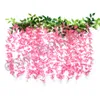 1.8m Artificial Wisteria Flowers 7 Colors Wall Hanging DIY Rattan Centerpiece Xmas Party Wedding Decoration Backdrop