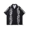 Men's Casual Shirts Youth Men's Beach Clothes Short Sleeve Tiger Print Lapel Cardigan And Women's Street Oversize Fashion T-ShirtsMe