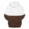 2022 الربيع والخريف 3D 3D Zhajiang Noodles Gourmet Pattern Sweater's Men Fasted Ou Ou Mai Explosions زوجين من النوع الثقيل معطف S-4XL CX17