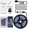 Strisce Striscia 5V USB Flessibile TV Retroilluminazione Lampada RGB Nastro Diodo Telefono Bluetooth APP Luci di Sfondo Per Camera 1-15M Luces LedLED LED