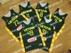 James Custom Sarunas Jasikevicius #13 Lietuva Basketball Jersey Printed Green Eventuele namen Nummer Maat XS-4XL Topkwaliteit