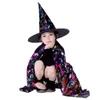 Special Occasions Masquerade Costume Wizard Witch Cloak Cape Robe With Hat For Show Play s Magic Wands Baby Kids Children Halloween 220826