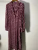 Casual jurken vrouwen kleding 2022 herfst/winterproducten violet print retro polka dot womebasu met lange mouwen