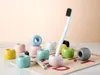 Sublimation Novel Donut Ceramic Toothbrush Holder Base Frame Storage Rack Bathroom Shower Tooth Brush Stand Shelf