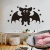 Wall Stickers Cartoon Cute Little Bat Home Decor Living Room Children's Porch Art Mural Peel & Stick Waterproof PosterWall