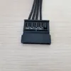 4PIN IDE MOLEX до 3-порта 15PIN SATA Power Cable Cable Lead 18Awg провода для жесткого диска HDD SSD Server Diy Black