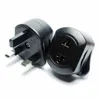 Adaptateur de prise électrique AC US/EU vers UK Prise d'alimentation de voyage Adaptateur de convertisseur de prise 2pin à 3pin UK