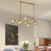 펜던트 램프 북유럽 포스트 모더니즘 LED 간단한 홈 식당 유리 조명 창조적 인 성격 바 새 교수형 라이트 펜더