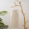 Takestries Macrame Lamp Shade Boho pendurar capa de luz de luz moderna quarto de escritório da sala de estar Decor de dormitório